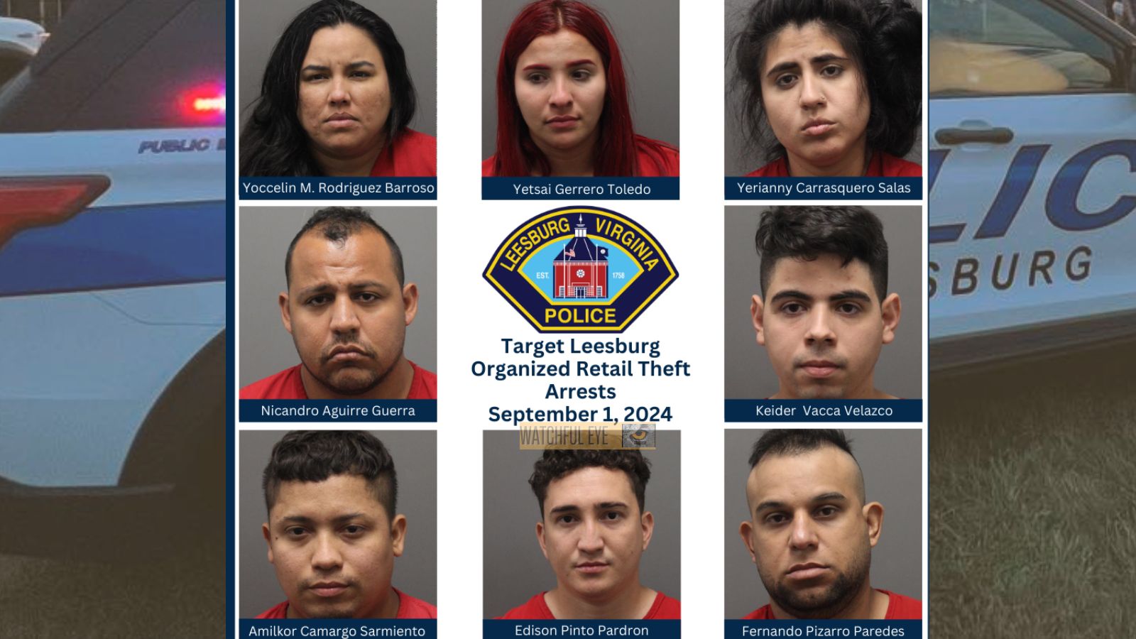 10 New Yorkers, incl. juveniles, arrested for organized theft in Leesburg